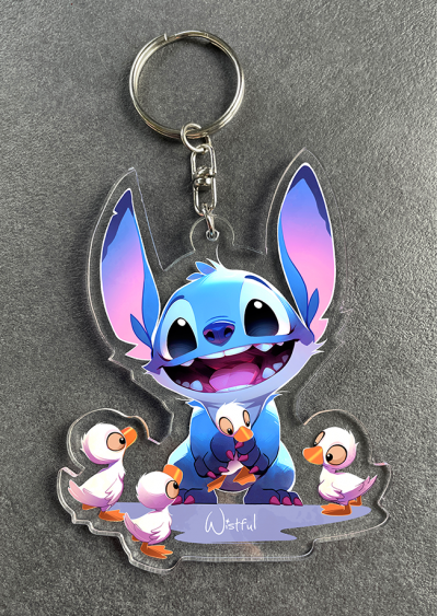 Stitch et les canards